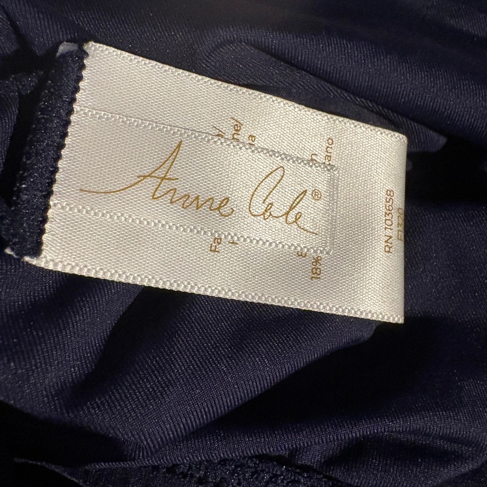Anne Cole Live In Colour Convertible High Waist Bikini Bottom Navy Blue S - Picture 5 of 9